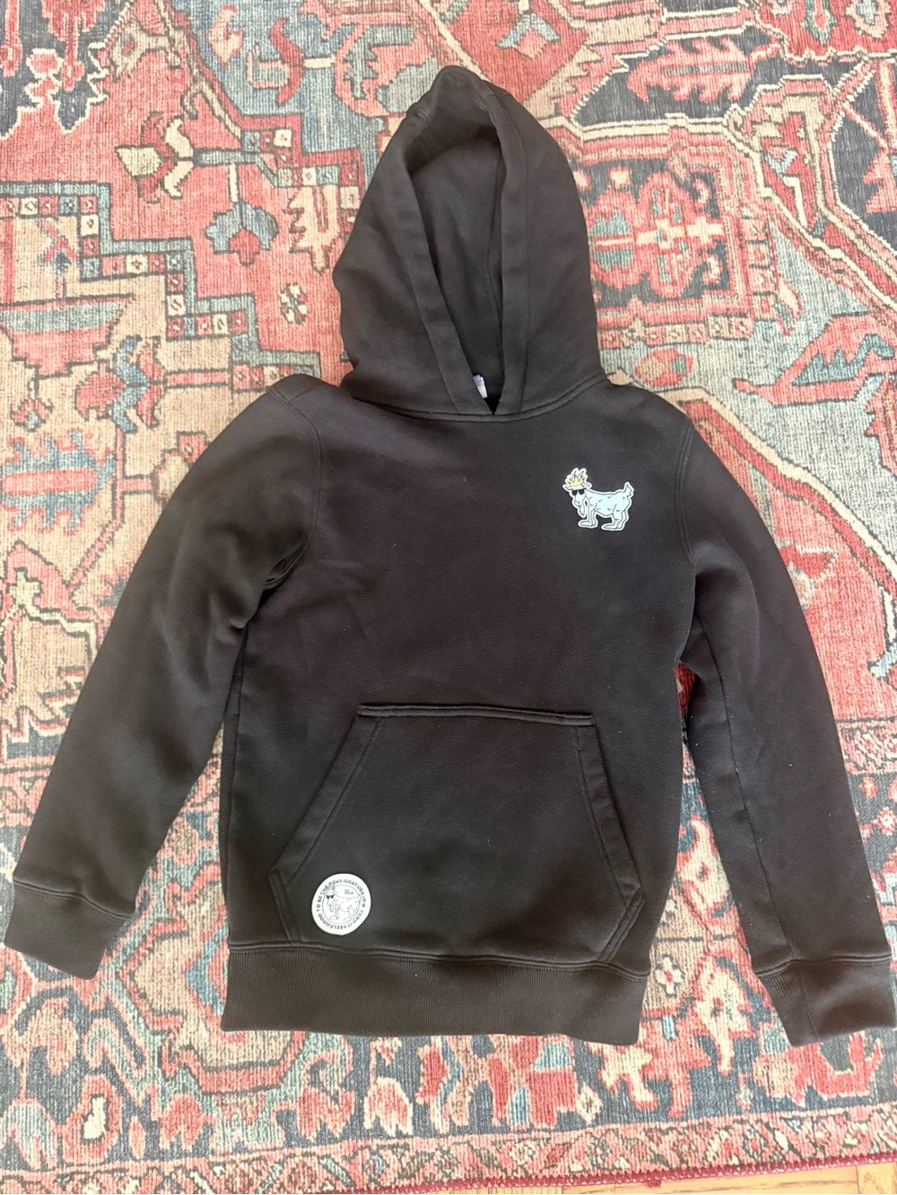 GOAT USA OG Hoodie Sweatshirt Youth Medium Black - Picture 2 of 9